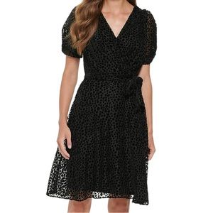DKNY Women's Knot Sleeve Fit and Flare Dress size 14